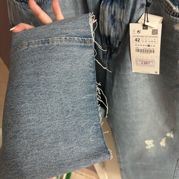 NWT Zara Z1975 High-Rise Straight Jeans - Picture 8 of 8